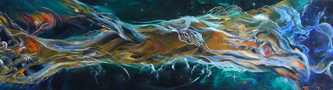 Fine Art for Sale Abstract Cosmic Landscape Sacred Art